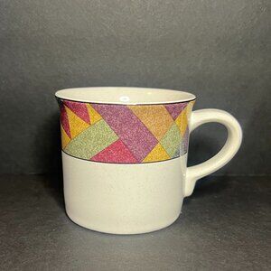 Vintage Studio Nova Palm Desert Y2216 Geometric Small Ceramic Coffee Mug Cup 3"